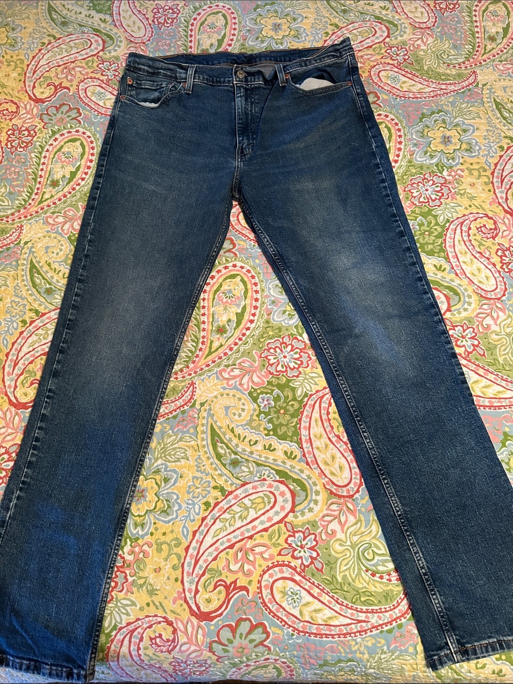 Levi's 511 Men's Straight Jeans - Dark Blue Denim 38x34